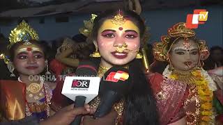 People Dressed in Various Costumes Celebrate Push Puni in Koraput