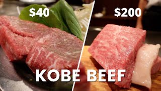 $40 Kobe Beef vs $200 A5 Kobe Beef