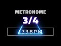 3 4 metronome 123 bpm △