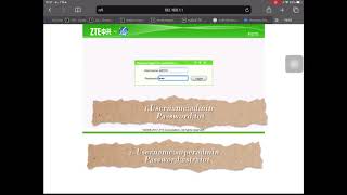 วิธีการเปลี่ยน User และ Password ของ Wi-Fi  Router ZTE