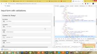 Selenium Tutorial | Easy to Learn |Input form with validations 1
