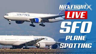 🔴 LIVE Plane Spotting at San Francisco International Airport + ATC | SFO Plane Spotting
