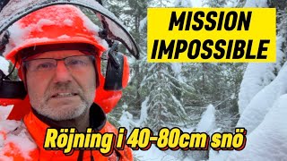 Mission Impossible: Röjning i 40-80cm snö