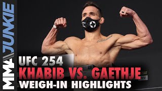 UFC 254 official weigh-in highlights: Two overweight