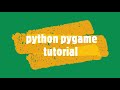 #1 Python pygame tutorial(creating a window using pygame)