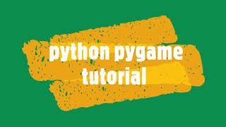 #1 Python pygame tutorial(creating a window using pygame)
