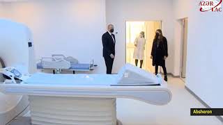 President Ilham Aliyev and first lady Mehriban Aliyeva inaugurated new building of Absheron Hospital