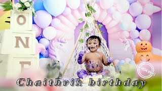 Chaithvik 1st Birthday shoot II RR PHOTOGRAPHY II Baby boy song shoot