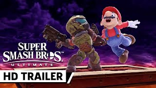 Super Smash Bros. Ultimate Doom Slayer (Gunner), Octoling (Wig), and Judd (Hat) Mii Costumes Trailer