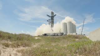 Timelapse Starship B7 test 8/31/22, 5 hrs in 5 mins