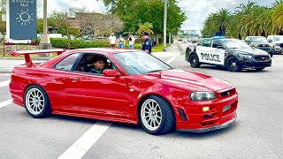 CRAZY Miami Car Meet Gets Absolutely Wild!!