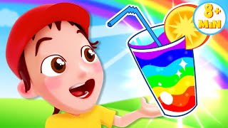 Rainbow Juice Song 🌈| Colors Songs + More Nursery Rhymes and Kids Songs
