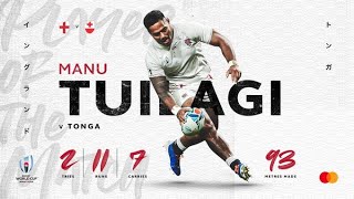 Manu Tuilagi wins Mastercard Player of the Match against Tonga