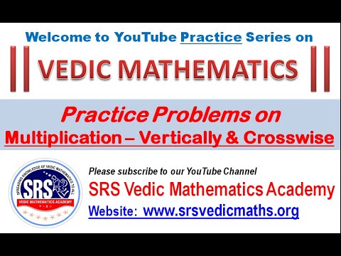 Practice Session On Multiplication Vertically Crosswise Youtube