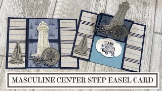 Masculine Center Step Easel Card