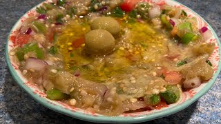 Salade d’aubergines baba ghanouj / بابا غنوج