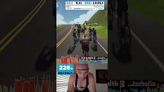 Sub 1 HOUR for Alpe Du Zwift on Chasing Yellow Stage 10on Tour of Fire and Ice in Watopia
