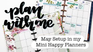 May Monthly Setup in My Mini Happy Planners