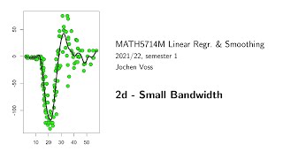 MATH5714M, Section 2.4: The Bias for Small Bandwidth