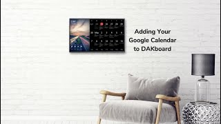 Adding Google Calendar to DAKboard