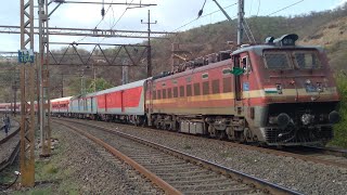 1st Time Bhusawal Wap-4 Powering 11019 Konark Express Climb's Bhor Ghat Section .