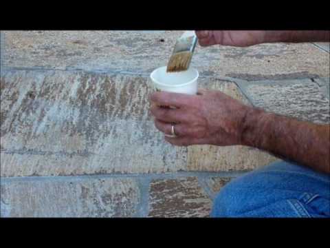 Restoring color to faded tile, stone, brick, or grout Restoring color to faded tile, stone, brick, or grout