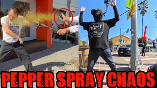 MAN GETS PEPPER SPRAYED AND AUDITORS HELD AT GUNPOINT | First Amendment Audit