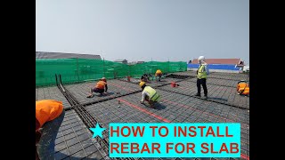 How to arrange reinforcement bar for slab