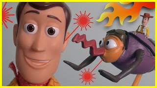Toy Story Wild Bug Sting Shrinks Toys | Lego Woody Forky Buzz Lightyear Pixar Disney Plus Baby Yoda