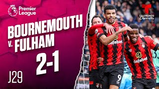 Highlights & Goals | Bournemouth v. Fulham 2-1 | Premier League | Telemundo Deportes