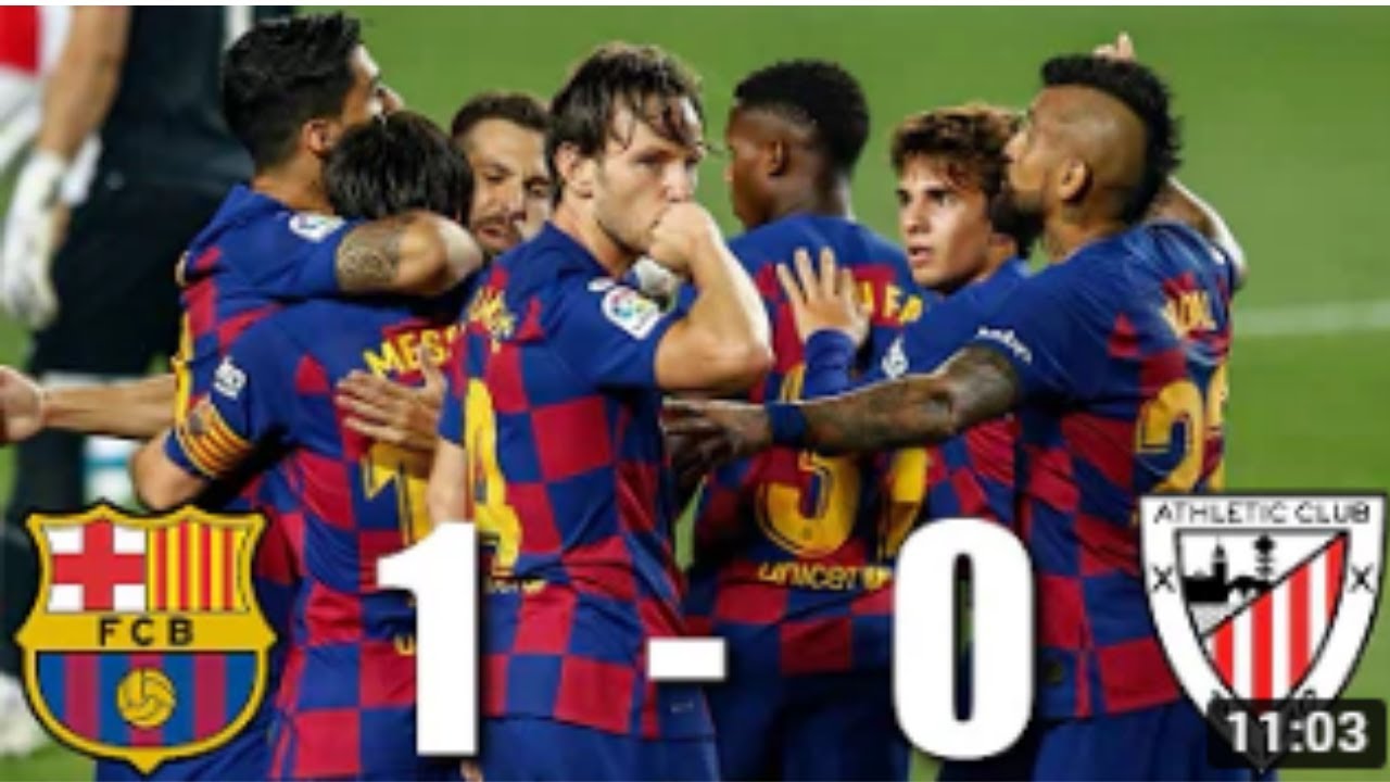 Barcelona Vs Athletic Club 1 0 🔥 All Goals Highlights Resumen Y Goles ...