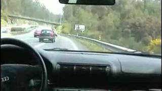 Audi A4 Loses control on some highway (Portugal if not mistaken)