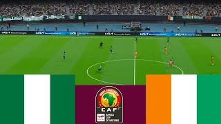 Nigeria 1 vs 2 Cote d'Ivoire. 2024 CAF Africa Cup Final highlights - Video game simulation PES 2021