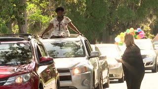 SCCPSS hosts drive-thru celebrations for 2021 graduates