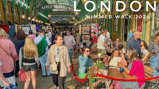 London Summer Walk | Exploring Central London Streets | Covent Garden, SOHO To MAYFAIR [4K HDR]
