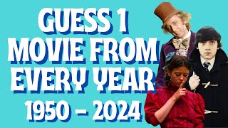 Guess the Movie from Every Year Picture Quiz | 1950 - 2024 | Test Your Film Knowledge (74 Questions)
