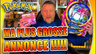 MA PLUS GROSSE ANNONCE !!! + OUVERTURE DU NOUVEAU COFFRET POKÉMON HOOPA V !!! + DRACAUFEU VSTAR +++