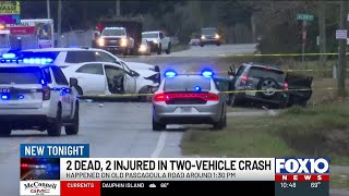 Two-vehicle crash on Old Pascagoula Road kills 2, injures 2 juveniles