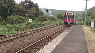 鳥取行きの始発列車が午前10時台となった 山陰線 末恒駅