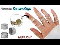 DIY / How to make Korean Rings at home / how to make ring / diy rings / homemade ring