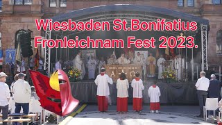 Wiesbaden St. Bonifatius Fronleichnam Fest 2023.