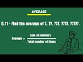 find the average of 7, 77, 777, 7777, 77777.