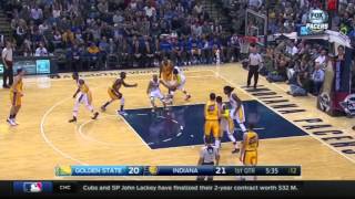 Klay Thompson Explodes for 29 in 1st Half Vs Pacers