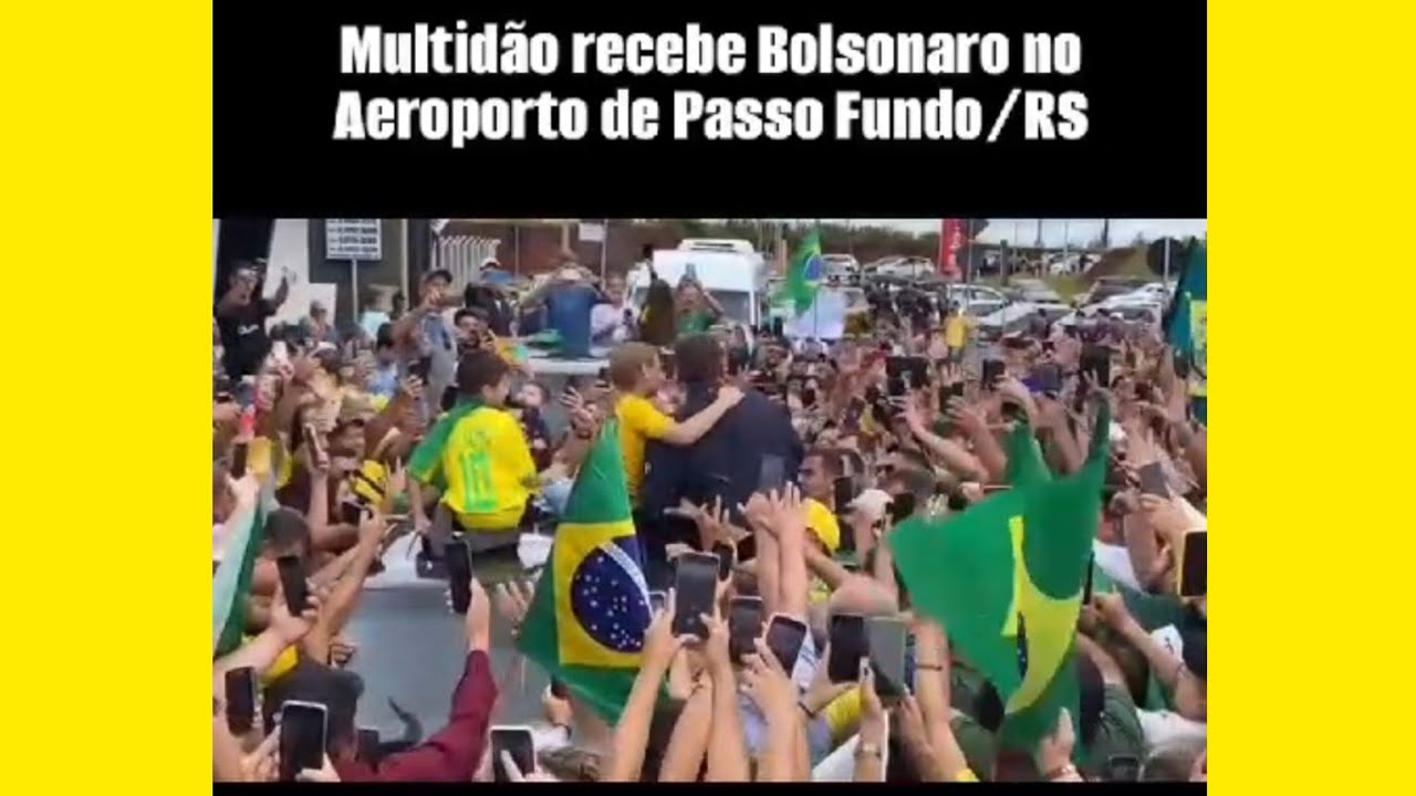 OLHA A MULTIDÃO QUE RECEPCIONOL O EX-PRESIDENTE JAIR BOLSONARO NO RIO ...