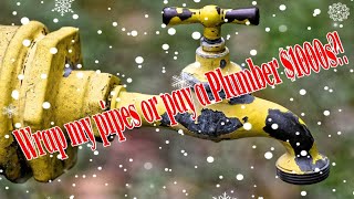 Insulate Water Pipes For Winter Using Everyday Materials