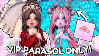 Using the *VIP PARASOL* for Every Theme in Dress To Impress! | Roblox