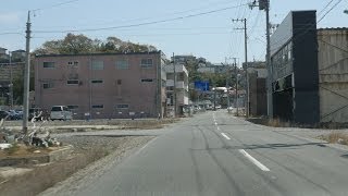 Past Tsunami Inundation Road 10; Kesennuma,Miyagi JAPAN (4K Movie)