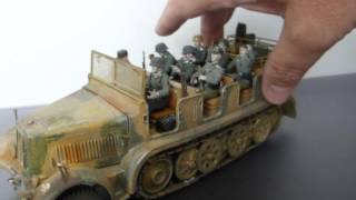 Tamiya German 18 Ton Heavy Half-Track FAMO incl. Gun \u0026 Figures Handpainted