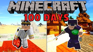 I Survived 100 Days REBUILDING CIVILIZATION in a NUCLEAR WASTELAND  in Hardcore Minecraft