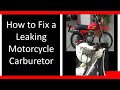 Carburetor / Carb Leaking Gas? How to Fix / Repair it. Motorcycle Honda DIY Tutorial clean Carburetor / Carb Leaking Gas? How to Fix / Repair it. Motorcycle Honda DIY Tutorial clean